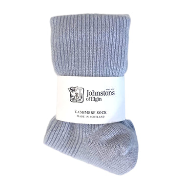 Womens light blue Cashmere Bedsock